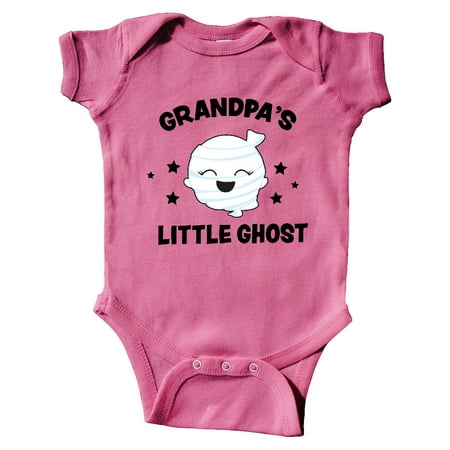 

Inktastic Cute Grandpa s Little Ghost with Stars Gift Baby Girl Bodysuit