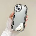 thumbnail image 3 of Luxury Plating Silver Makeup Mirror Case For iPhone 14 13 12mini 11 Pro Max XS X XR 13 7 8 Plus SE2 Electroplating Soft Cover, 3 of 5