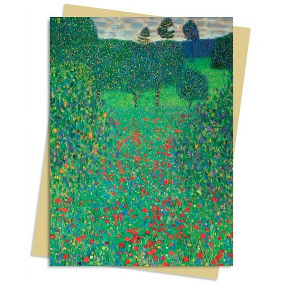 Gustav Klimt: Poppy Field Greeting Card Pack: Pack of 6