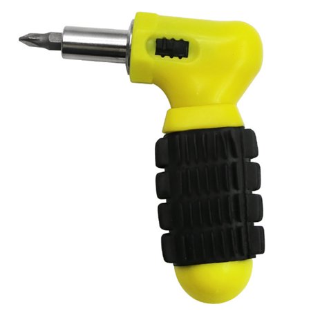

6.35mm Ratchet Socket Screwdriver Head Handle Manual Rotate Reverse Single Hand