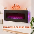 thumbnail image 6 of YODOLLA 50'' Wall Mounted Electric Fireplace with 10 Color Flames, Remote Control and Crystal, 6 of 7