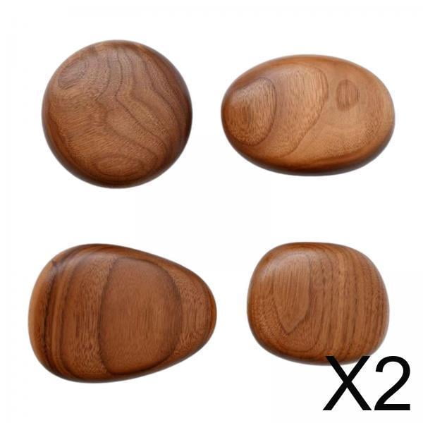 8 Ganchos De Madera Para Montar En La Pared, Ganchos De Madera De Arte Moderno Para Sombreros Y Bufandas