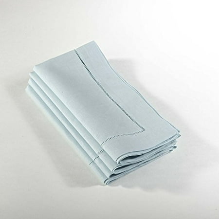 - Fennco Styles Hemstitched Dinner Napkin, Set of 4 (aqua)