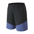 thumbnail image 2 of JIUKE Gym Shorts for Men Summer Athletic Color Block Workout Shorts Elastic Waisted Running Shorts, 2 of 5