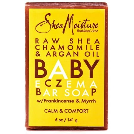 Shea Moisture brut de karité et Camomille Huile d'Argan bébé Eczéma Bar Savon (5 oz pack de 3)