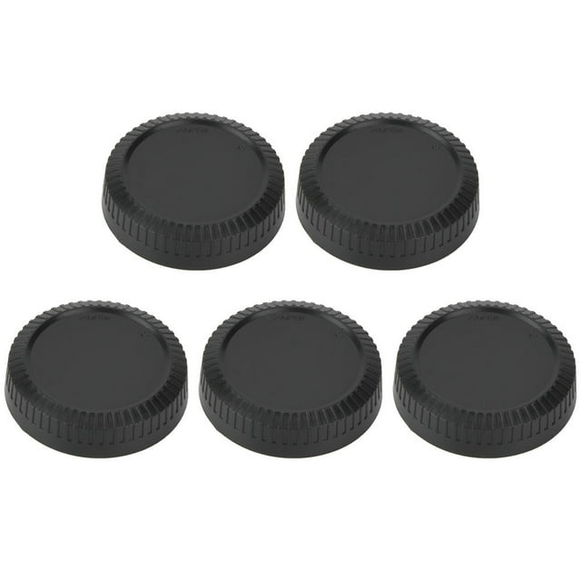 Camera Lens Cap,5pcs Black Plastic Front Lens Accessory Lens Front Cap Superior Craftsmanship