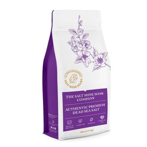 Lavender Authentic Premium Coarse Grain (2mm) 20 lbs. Dead Sea Salt - Custom - No Color