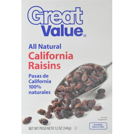 Great Value Raisins 12oz
