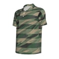 thumbnail image 2 of Rocae Jungle Green Camo USA Flag for Men's Short Sleeve Polo Shirt, Quick Drying Performance Moisture Wicking Sports Men's Golf Shirt 3X-Large, 2 of 9