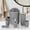Gray, variant on Vikakiooze 2023 Promotion on sale, 6 Piece Bathroom Accessory Set With Soap Dispenser mp, Toothbrush Holder, Toilet Brush, Trash Can,Tumbler And Soap Dish