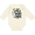 thumbnail image 3 of Inktastic Little Surf Dude with Surfboard Boys Long Sleeve Baby Bodysuit, 3 of 5