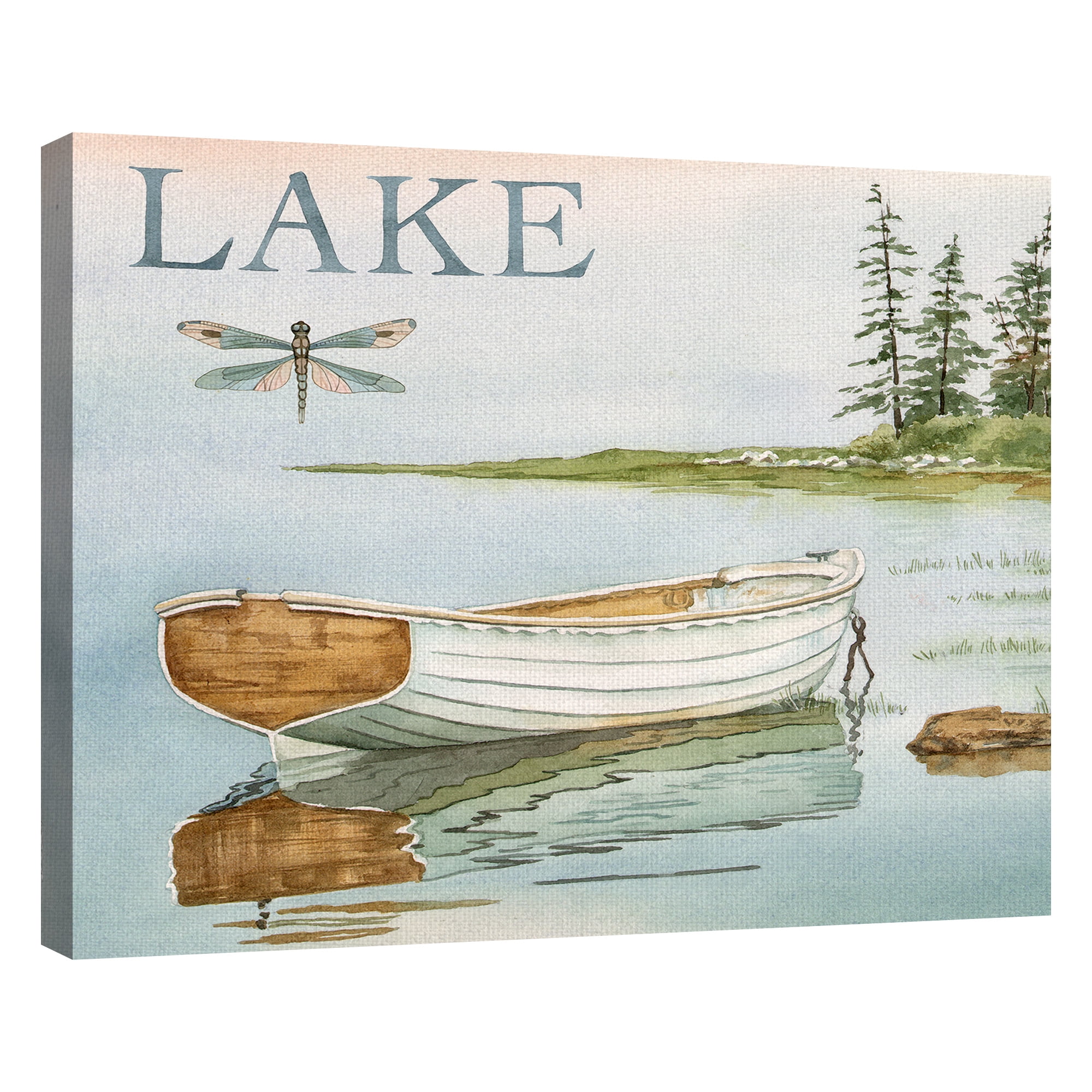 Masterpiece Art Gallery The Lake, Pond, River and Stream By Lynnea Washburn Canvas Art Print Set of 4 11" x 14"