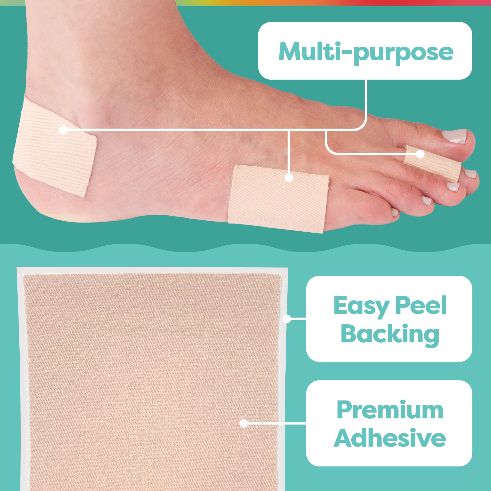 Disposable Moleskin Padding Heel Anti-friction Sticker Anti-drop Protect  Stickers | Fruugo BH