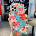 thumbnail image 3 of Compatible with iPhone 13 Pro Max Glitter Love Heart Case Bling Rhinestone Glossy Lens Camera Protection Cute Fashion Shockproof Protective Cover for Girls and Women, 3 of 5