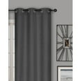 thumbnail image 2 of Safdie & Co. Curtain Blackout Textured Slub 84"L in Charcoal (Set of 2), 2 of 3