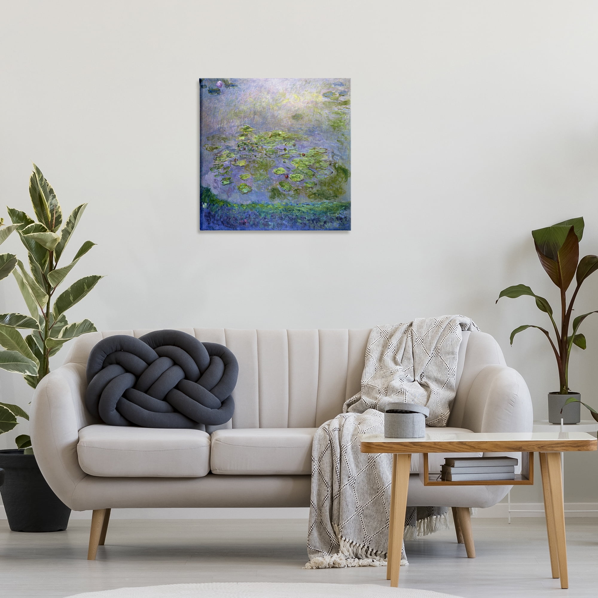 Stupell Industries Classical Monet Nympheas Landscape & Nature Painting Wrapped Canvas Art Print Wall Art, 24 x 24