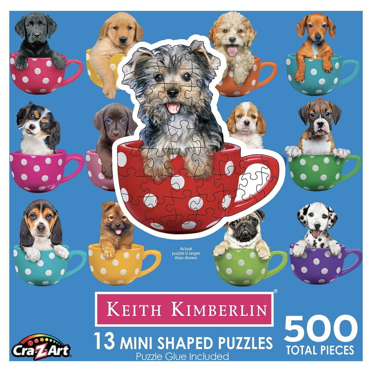 Cra-Z-Art Multi-Shaped 500-Piece Pretty Kitties Child Jigsaw