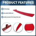 thumbnail image 4 of Reflector de parachoques Unique Bargains No.6J4945105 para Seat Ibiza 6J MK V 2008-2012 1 Pc Rojo Trasero Izquierdo, 4 of 7