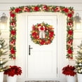 thumbnail image 4 of 6FT Christmas Garland with Magnolia Flowers, Bows & Ornaments for Mantel, Staircase, Indoor Outdoor Holiday Decor, 4 of 5