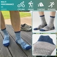 thumbnail image 5 of 5 Pairs Merino Wool Hiking Socks Warm Thermal Winter Cozy Cushioned Moisture Wicking Socks for Women & Men, 5 of 6
