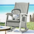 thumbnail image 6 of Suncast Outdoor Patio/Porch Rocking Chair w/ In-Seat Storage, Dove Gray, 6 of 6