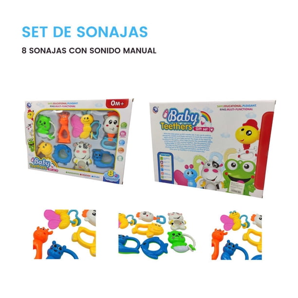 Sonaja The Baby Shop set de pz vaca, pez y otros animales Verde