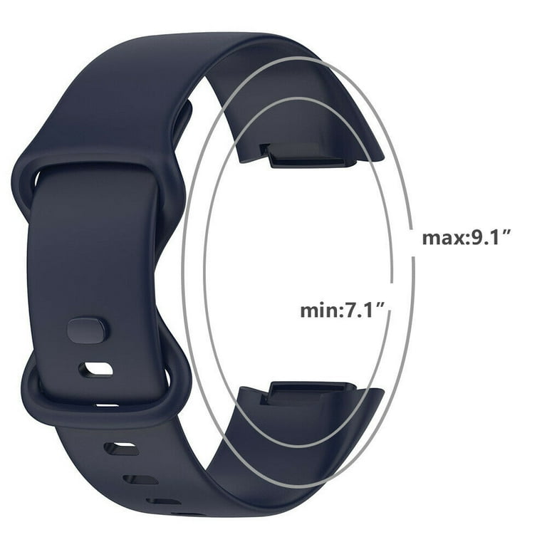 SOATUTO Compatible with Fitbit Charge 6 Waterproof Watch Bands for Women Men Soft Silicone Sport Replacement Wristband Accessories for Fitbit Charge 5