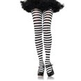 thumbnail image 1 of Tights Striped Black White, 1 of 1
