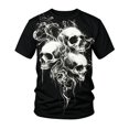 thumbnail image 2 of Halloween T Shirts for Men Short Sleeve Crewneck Casual Skull Graphic Tee Shirt, 2 of 4