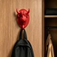 thumbnail image 6 of ZhangC Highland Cow Head Wall Hook, 3 Inch Decorative Plastic Coat Hook, Wall Mounted Organizer for Hats, Bags, Towels and Keys, Farmhouse Entryway Home Decor, 6 of 7