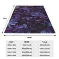 thumbnail image 3 of Honeii Lilac Print Fleece Blanket - Throw Blanket for Bed, Sofa, Couch, Camping, and Travel , Microplush Ultra Soft Warm Blanket-40"x30", 3 of 7