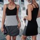 thumbnail image 2 of Vestido de falda con dobladillo de doble honda de bloque de color sexy de moda de verano para mujer Fridja  hj1215, 2 of 9