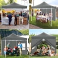 thumbnail image 4 of Hoteel 10x10 Heavy Duty Canopy Tent with 4 Sidewalls, Commercial Instant Shelter Tent for Parties, Wedding Event, Adjustable Outdoor Canopy with Carry Bag, 4 Ropes & 8 Stakes, Gray, 4 of 8