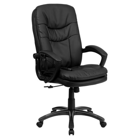 Flash Furniture High Back Massaging Leather Executive Swivel Office Chair