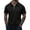 Black #1, variant on LNZGNM Polo Shirts for Men 1/4 Zip Up Short Sleeve Classic Fit Golf Shirts Fashion Solid Color Lapel T-Shirts Lightweight Breathable Workout Tee Shirt with Pocket,Dark Green 3XL