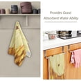 thumbnail image 3 of Golden Maple Leaf Fall Hand Towels 2 PCS, Autumn Leaves Kitchen Towel Ultra Soft and Highly Absorbent,Decorative Fingertip Face Towel for Bathroom Hotel, 28.3"x14.4", 3 of 6