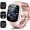 Pink, variant on AI Smart Watch for Women Men 1.91" HD Touch Screen with Dual-Mode Smart Bluetooth Call and Voice Assistant 100+ Sport Modes IPX7 Waterproof Fitness Watch for Android/iPhone