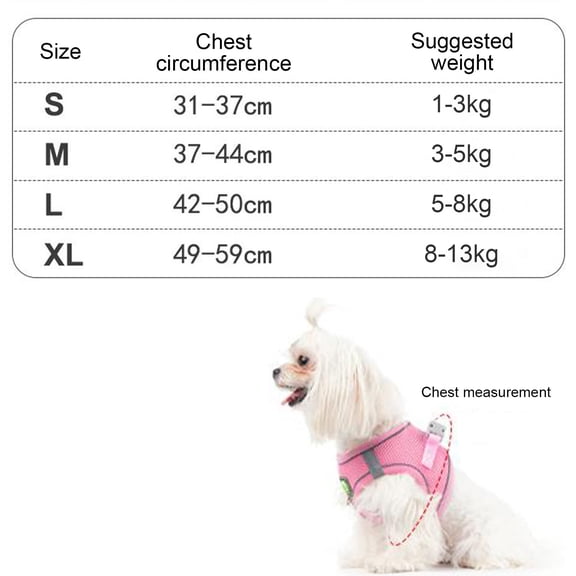 Rkxzt Dog Harness Adjustable Dog Harness and Leash Set with Reflective Strips for Walking and Running 60in Leash Tools/Office|Polyester,Pink