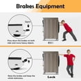 thumbnail image 5 of Extendable Furniture Appliances Rollers, Mover Tools with 24 Roller & Brake Equipment for Heavy Washing Dryer Machine Refrigerator for Mobile Wheels Strong Base Stand Hold Up to 660 lb White, 5 of 7