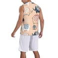 thumbnail image 2 of Sikiie Cute Ink Drawn Elephants Basketball Jersey Reversible Men's Mesh Athletic Sports Shirts Training Practice S-4XLSmall, 2 of 6