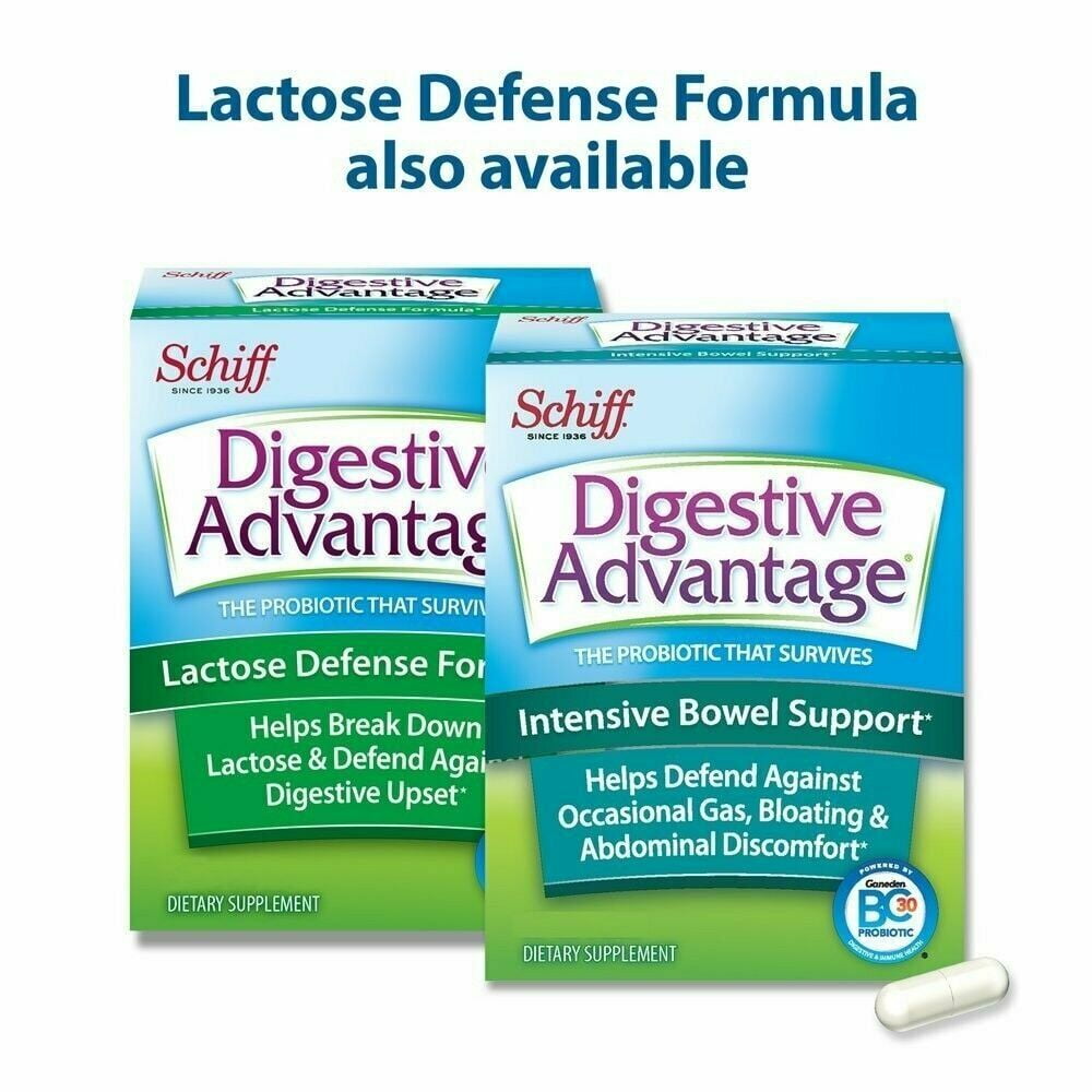 Digestive Advantage W/ Intensive Bowel Support Capsules 32 ct, Pack of 3