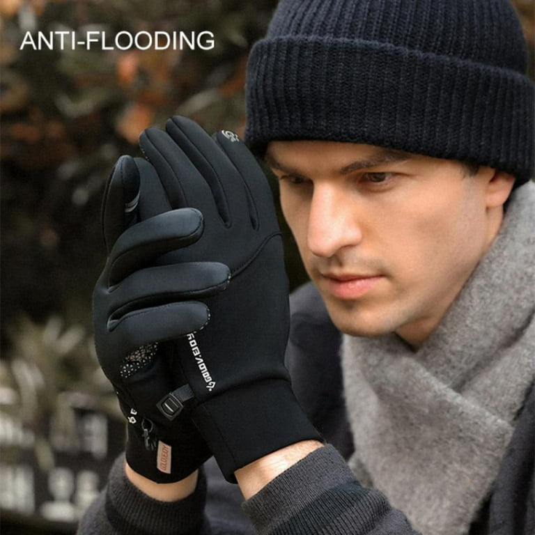 Cycling Fishing Gloves, Warm Cold Weather Waterproof Suitable for