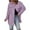 Pink, variant on Admvng Womens Fleece Shacket Jacket Lapel Collar Button Down Mid Length Soft Fall Winter Flannel Shirt Coat