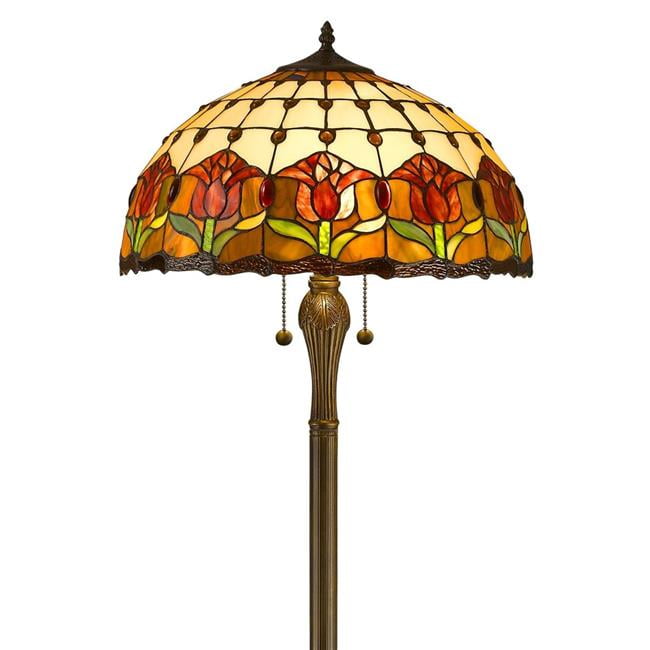 Amora Lighting Am002fl18 18 In Tulips Floor Lamp Shade