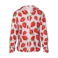thumbnail image 1 of Fotbe Strawberries Chaqueta con Protección Solar UPF 50+ para Hombre y Mujer, Camisa con Capucha y Bolsillos-XX-Large, 1 of 7