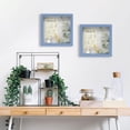 thumbnail image 7 of Muzilife 8x8 inch Wood Shadow Box Picture Frame Home Decor with Linen Board Deep Glass Display Case, Blue, 7 of 7