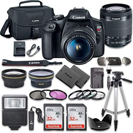 Canon EOS Rebel T7 DSLR Camera Bundle with Canon EF-S 18-55mm f/3.5-5.6 is