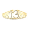 thumbnail image 2 of Sonducket Diadema para fiesta de cumpleaños, accesorios de decoración para celebración, tocado elegante brillante para chicas jóvenes, adorno Accesorio para el cabello dorado(13), 2 of 6