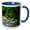 Blue/White, variant on 3drose, Nature Scene, 15oz Two-tone Blue Mug