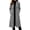 Gray, variant on LEKWK Long Winter Coats for Women Button Down Notched Lapel Overcoat formal Dressy Business Casual Trench Jacket Warm Outwear Pink XL